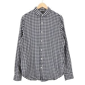 Bonobos Men's Standard Fit Soft Cotton Gingham Plaid Button Down Shirt Sz L Long